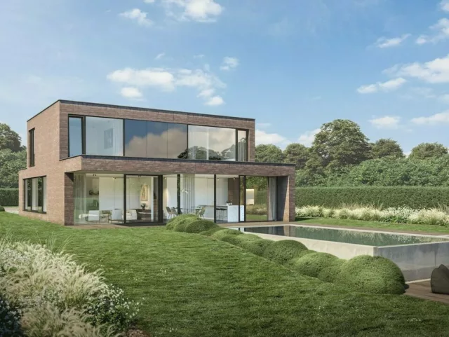 Nieuw ontwerp Moderne villa bouwen architect Tom Lierman by Massimmo Villabouw