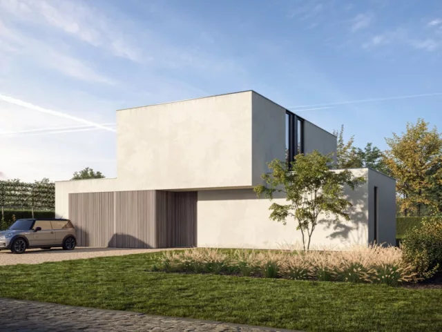 BSS architecten by Massimmo Villabouw Moderne villa te Sint Martens Latem Moderne villa bouwen Oost-Vlaanderen